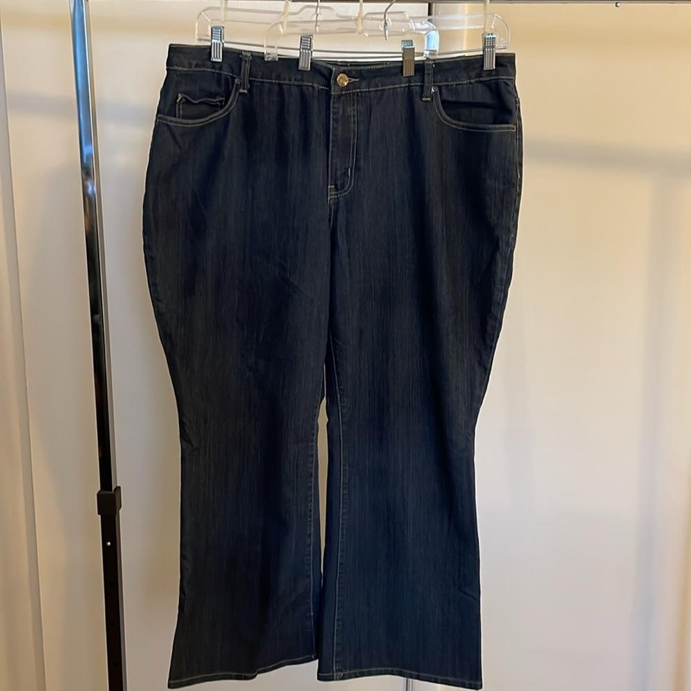 Fashion Bug- Dark Wash Bootcut Jean. Size 22P. Dark wash. EUC.